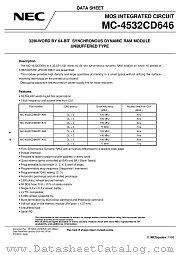 MC-4532CD646EF-A80 datasheet pdf NEC