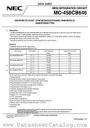 MC-458CB646 datasheet pdf NEC