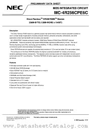 MC-4R256CPE6C-745 datasheet pdf NEC