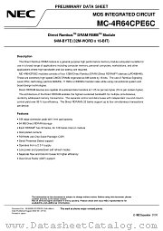 MC-4R64CPE6C-845 datasheet pdf NEC