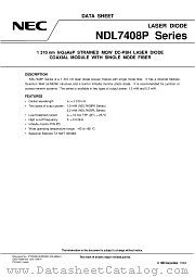 NDL7408P2K datasheet pdf NEC