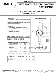 NE425S01 datasheet pdf NEC