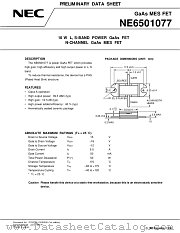 NE6501077 datasheet pdf NEC