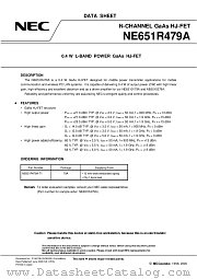 NE651R479A-T1 datasheet pdf NEC