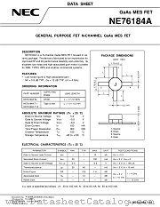 NE76184A-T1A datasheet pdf NEC