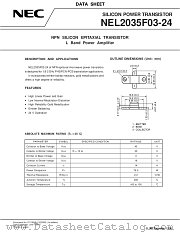 NEL2035F03-24 datasheet pdf NEC