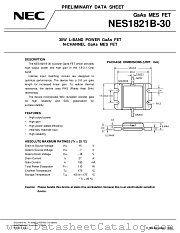 NES1821B-30 datasheet pdf NEC