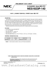 NES1823P-140 datasheet pdf NEC