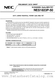 NES1823P-50 datasheet pdf NEC