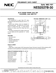 NES2527B-30 datasheet pdf NEC