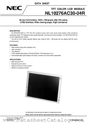 NL10276AC30-04R datasheet pdf NEC