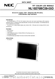 NL10276BC28-05D datasheet pdf NEC