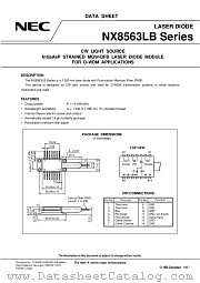 NX8563LB405-BA datasheet pdf NEC