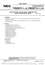 PS2571L-4-V datasheet pdf NEC
