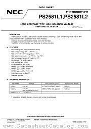 PS2581L1 datasheet pdf NEC