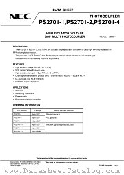 PS2701-1-V datasheet pdf NEC