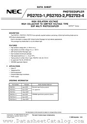 PS2703-4-V datasheet pdf NEC