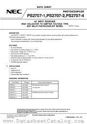 PS2707-4-V datasheet pdf NEC