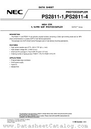PS2811-4-F4 datasheet pdf NEC