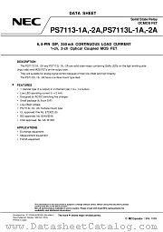 PS7113L-1A-E3 datasheet pdf NEC