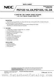PS7122L-2A-E4 datasheet pdf NEC