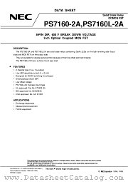 PS7160L-2A datasheet pdf NEC