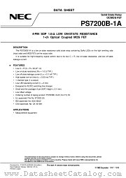 PS7200B-1A-F3 datasheet pdf NEC