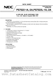 PS7522L-1A-E4 datasheet pdf NEC