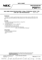 PS9711-E4 datasheet pdf NEC