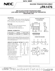 UPA1476 datasheet pdf NEC