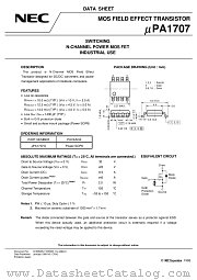 UPA1707 datasheet pdf NEC