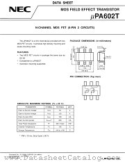 UPA602T datasheet pdf NEC
