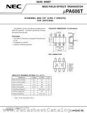 UPA606T datasheet pdf NEC