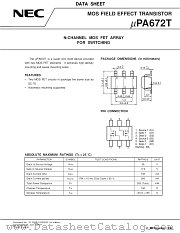 UPA672T datasheet pdf NEC