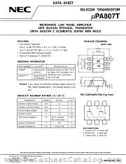 UPA807T-T1 datasheet pdf NEC