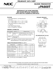 UPA809T-T1 datasheet pdf NEC