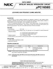 UPC1658G-E1 datasheet pdf NEC