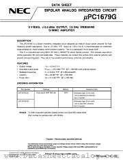 UPC1679G datasheet pdf NEC