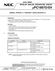 UPC1687G-E2 datasheet pdf NEC