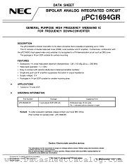 UPC1694GR datasheet pdf NEC