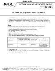 UPC2533GS-01 datasheet pdf NEC
