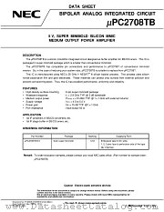 UPC2708TB-E3 datasheet pdf NEC