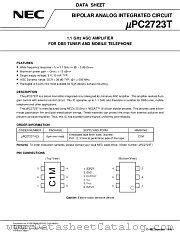 UPC2723T-E3 datasheet pdf NEC