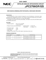 UPC2766GS datasheet pdf NEC