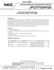 UPC2775GS datasheet pdf NEC