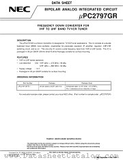 UPC2797GR datasheet pdf NEC