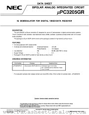 UPC3205GR-E1 datasheet pdf NEC