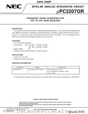 UPC3207GR-E1 datasheet pdf NEC