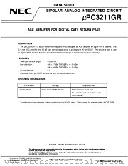 UPC3211GR-E1 datasheet pdf NEC