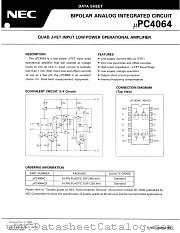 UPC4064C datasheet pdf NEC